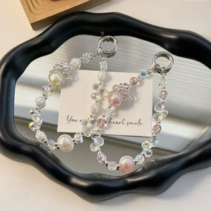 Luxury Alloy Crown Handbag Pendant, High-end Crystal Car Keychain Chain, Instagram Korean-style Mobile Phone Chain Pendant