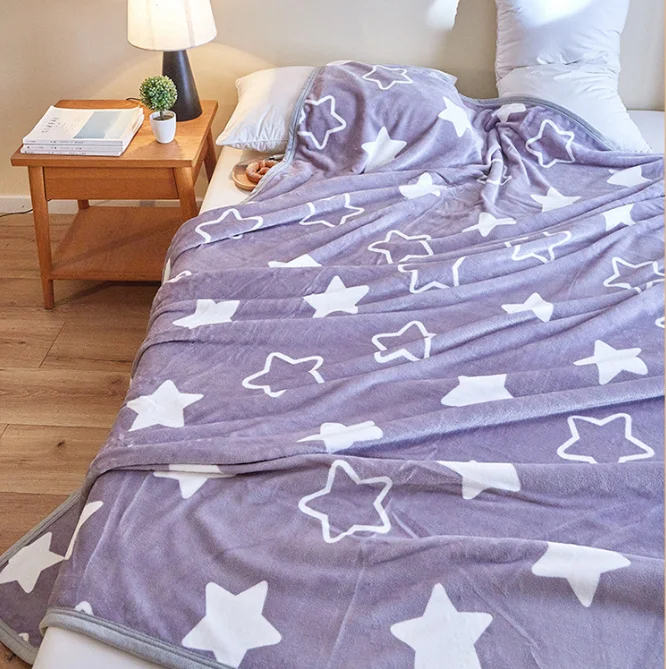 Double Side Animal Printing Skin-friendly Super Soft Micro Fleece Velvet Flannel Blanket for Home Office and Outing details