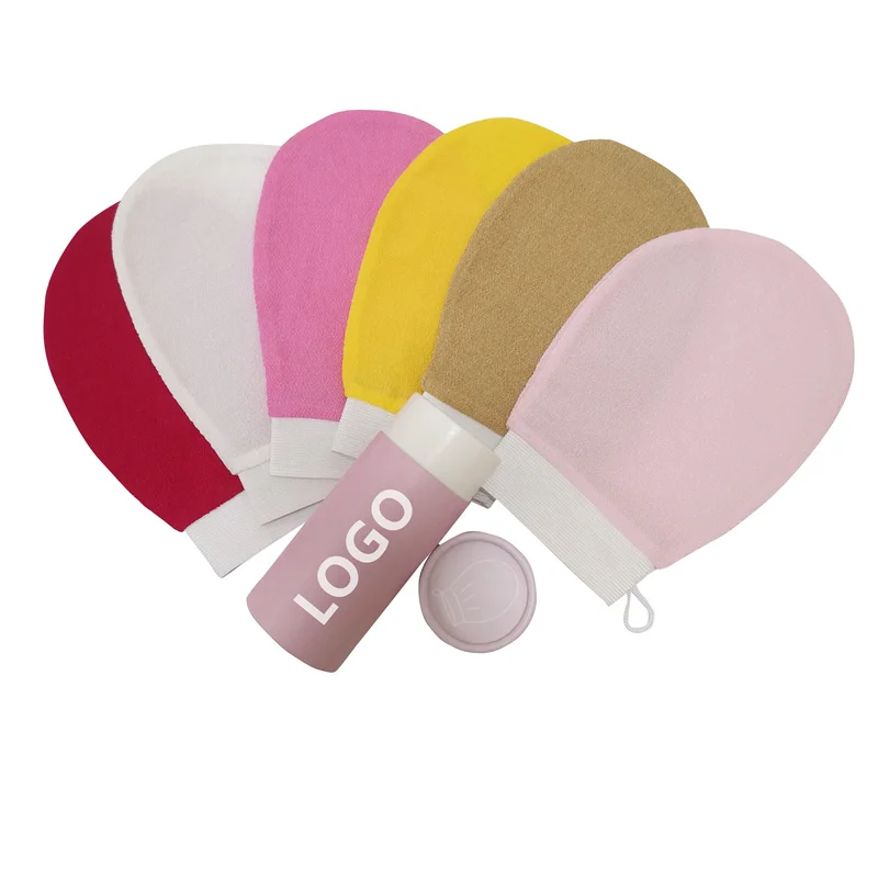 Oem Natural Viscose Korean Exfoliating Mitt Deep Body Scrub Exfoliating