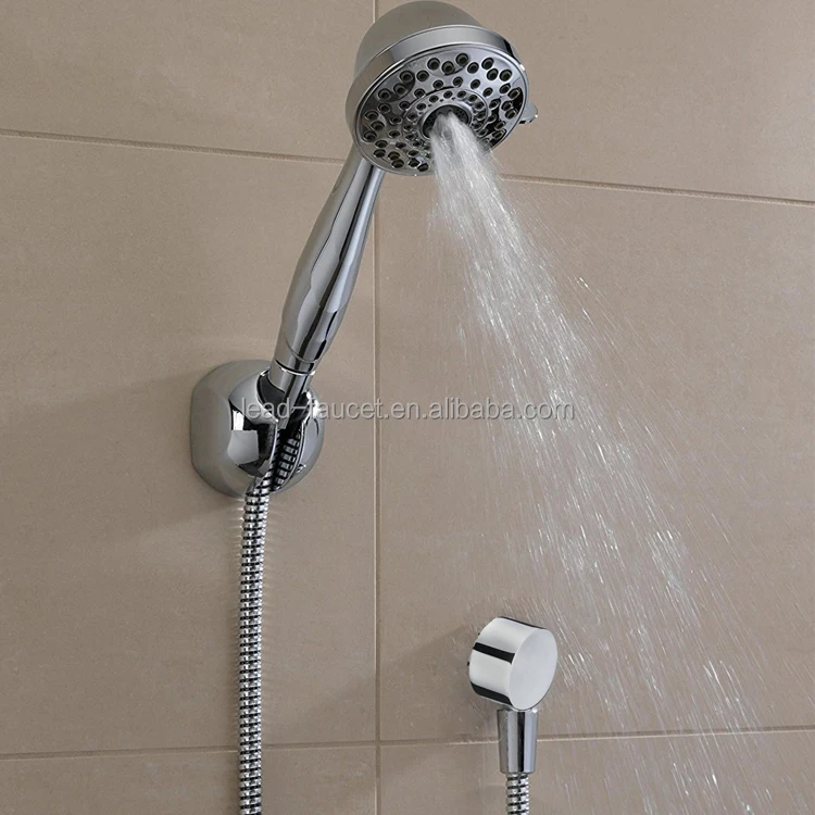 Bathroom Fitting Brass Round Shower Head Elbow Wall Mounted Shower