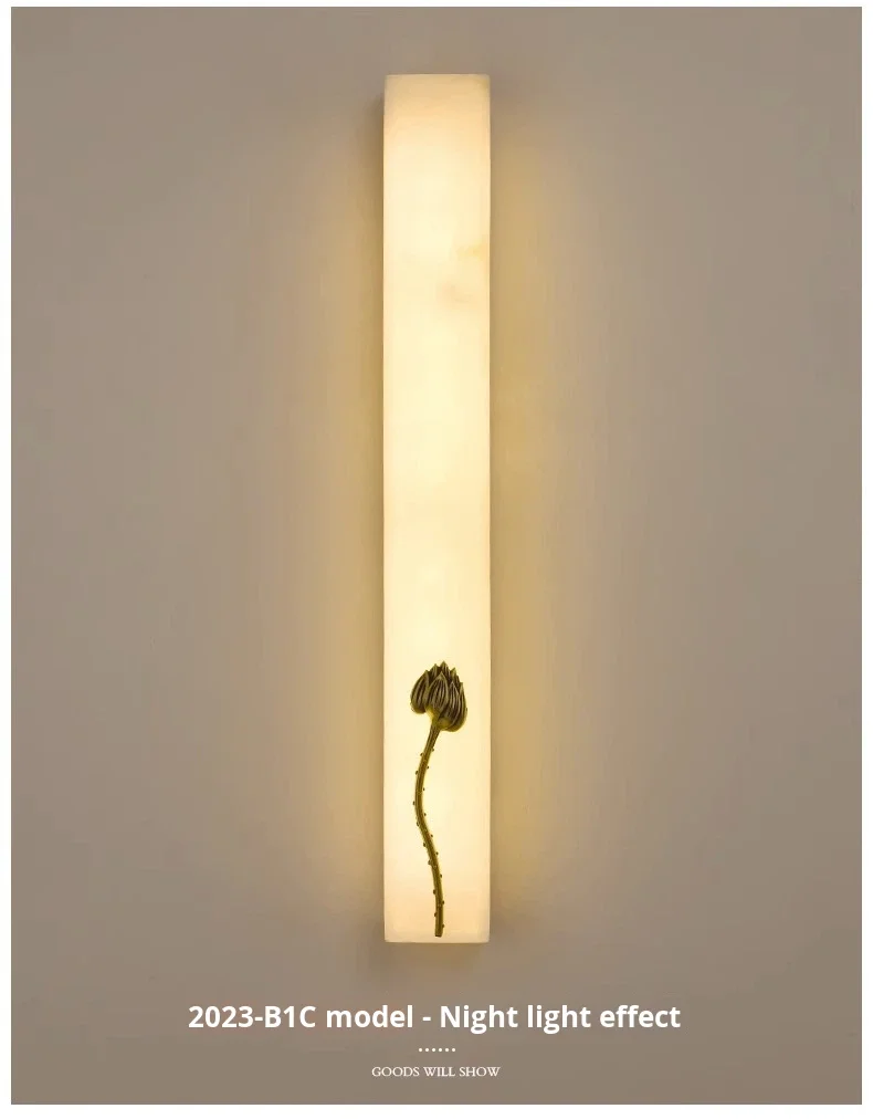 product new chinese style long strip led wall lamp aluminum 3000k warm modern living room background decoration slot inlaid high end-16