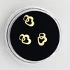 Double hert shape tooth gems