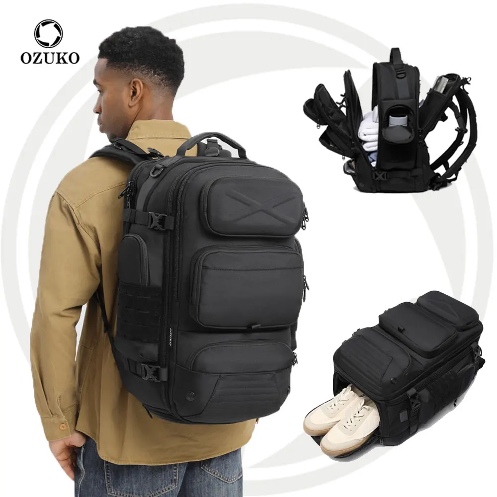 Shoe Compartment Cheap Gym Backpack Ozuko 9842 Gym Backpack For