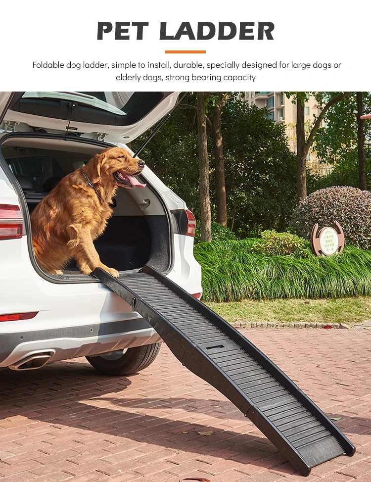 Manufacturer Bifold Stair Dog Ramp 3 Step Bed Car Large Dog Ladder