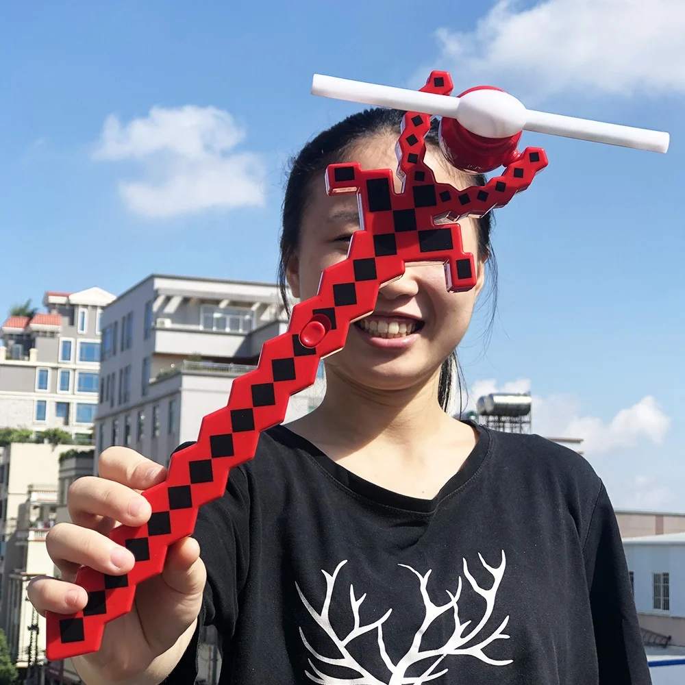 Новый стиль, продвижение, ветряная мельница, палочка, светящаяся меч, пиксельный светодиодный меч, игрушки