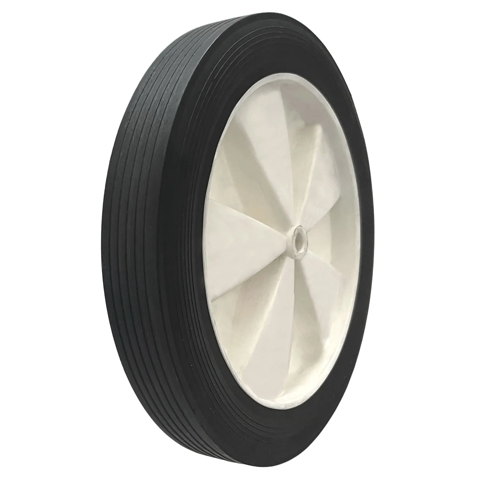 PVC1004 10inch Solid Plastic PVC Replacement Tire and Wheels, 10