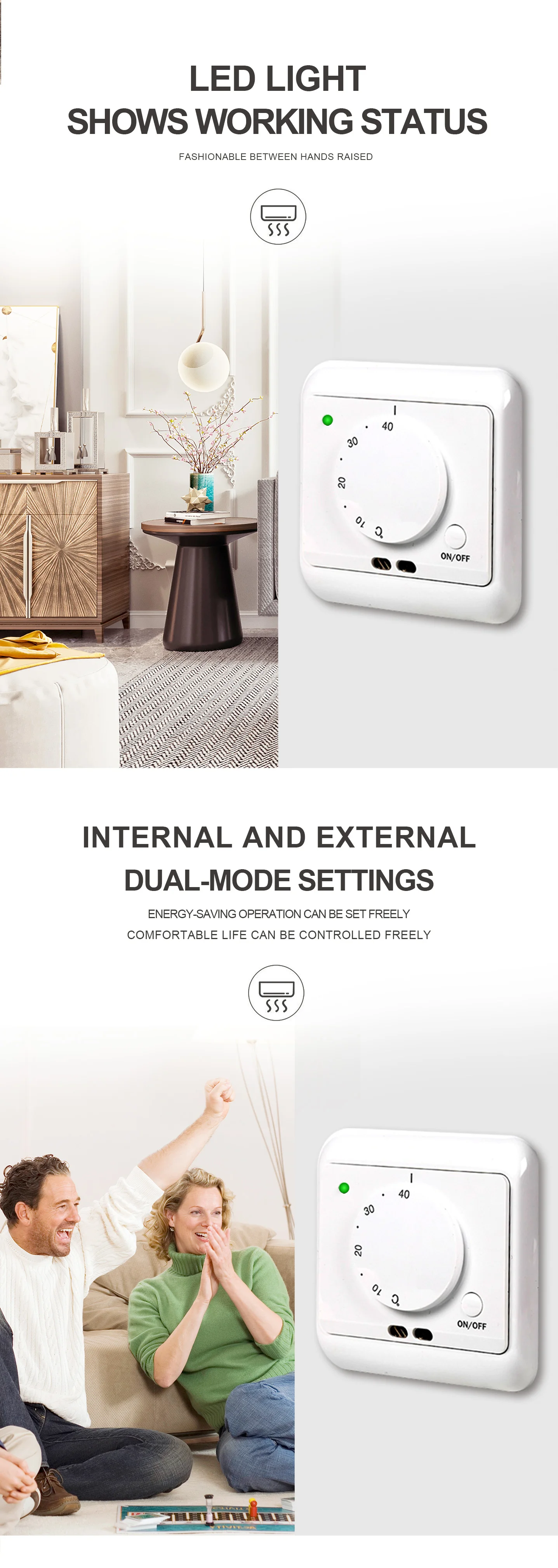 Manual Room Thermostat For Floor Heating 16a Buy Easy Heat Thermostat