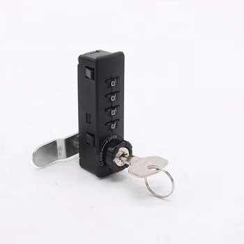 4 Digits Mechanical PIN Combination Password Cam lock with master key only for public model locker and cabinet