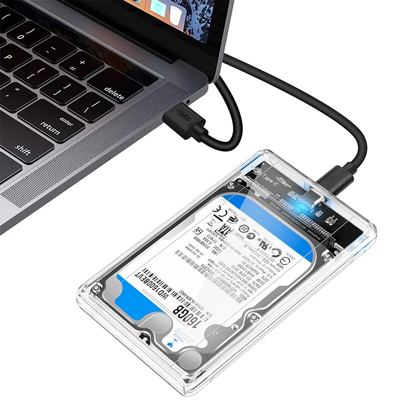 Dropshipping 3.5 inch HDD SATA IDE Plastic Storage Box Hard Drive Disk Enclosure Case
