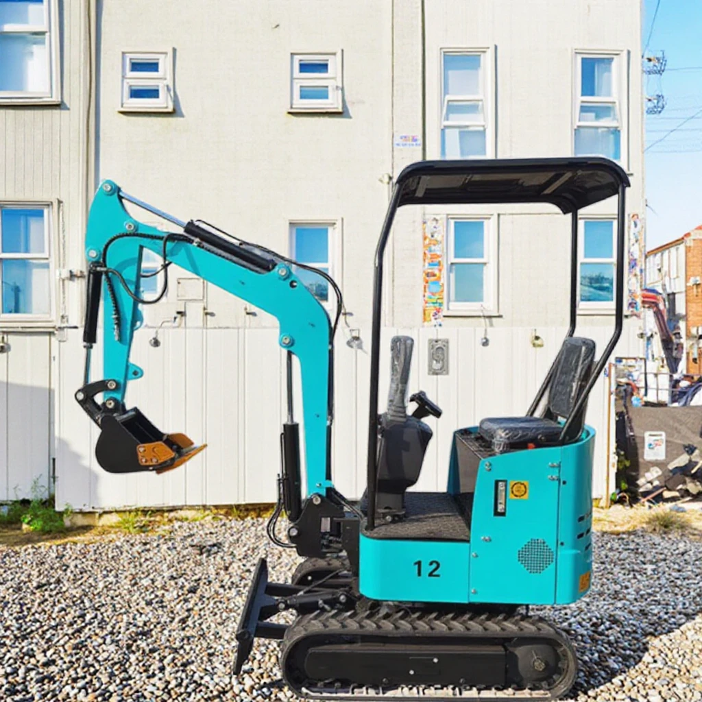 Robust 16HP Mini Excavator Adjustable Seat Hydraulic System for Construction Narrow Lane Operations Core Motor Included