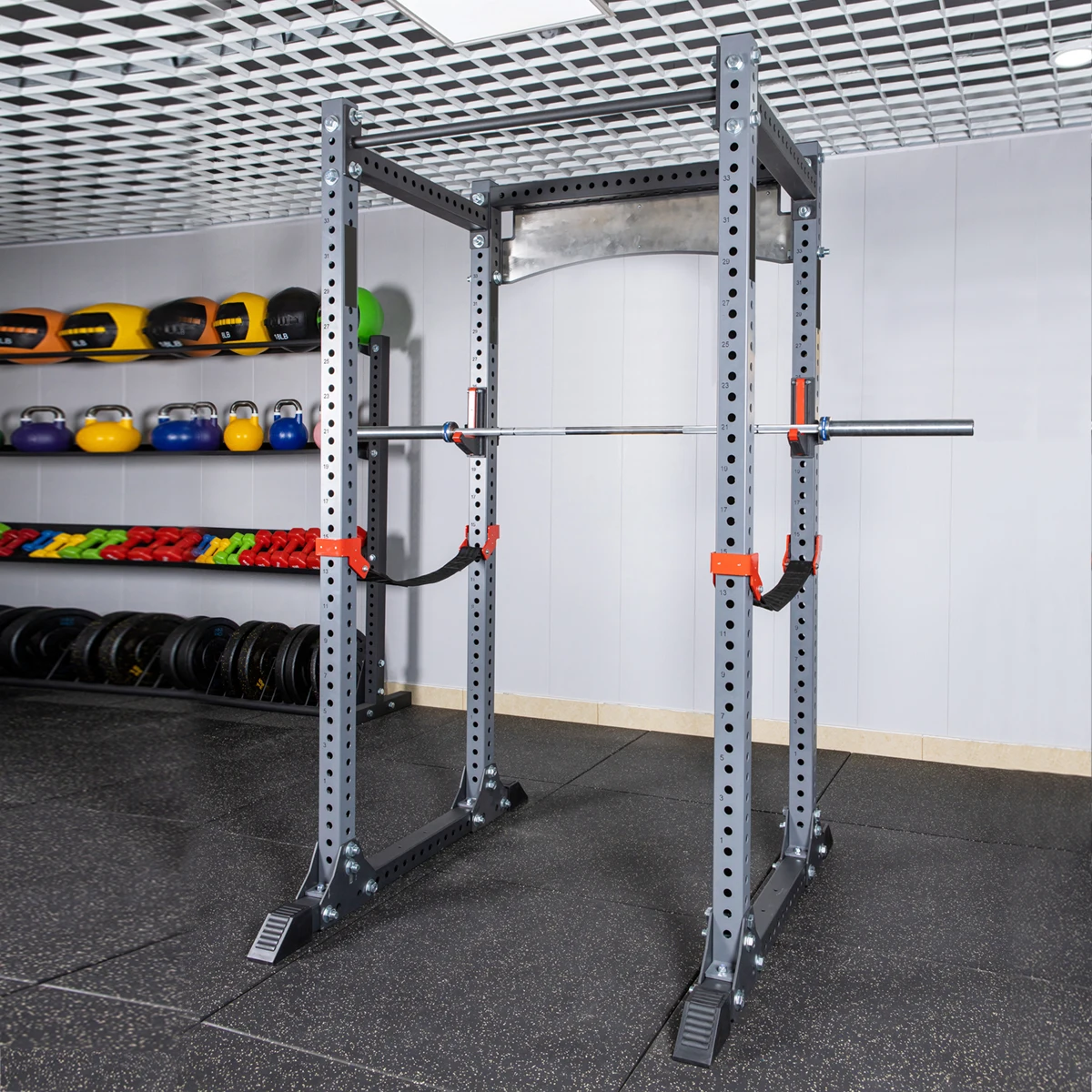 Gym Equipment Multi Gym Functional Half Rack Flat-foot Rack for Home ...