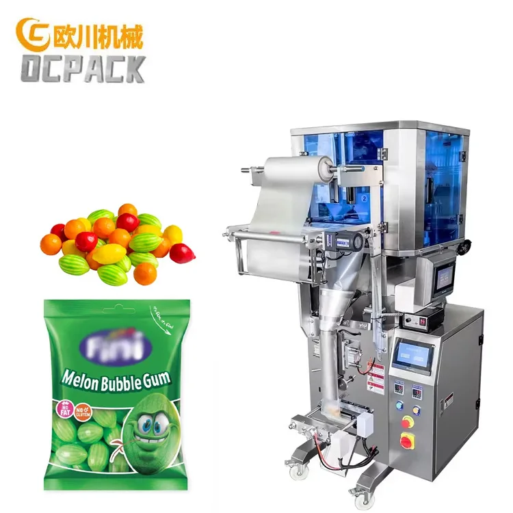 Small Packet Gummy Soft Candy Counting Collating Bagging Machine Snacks Packing Machines