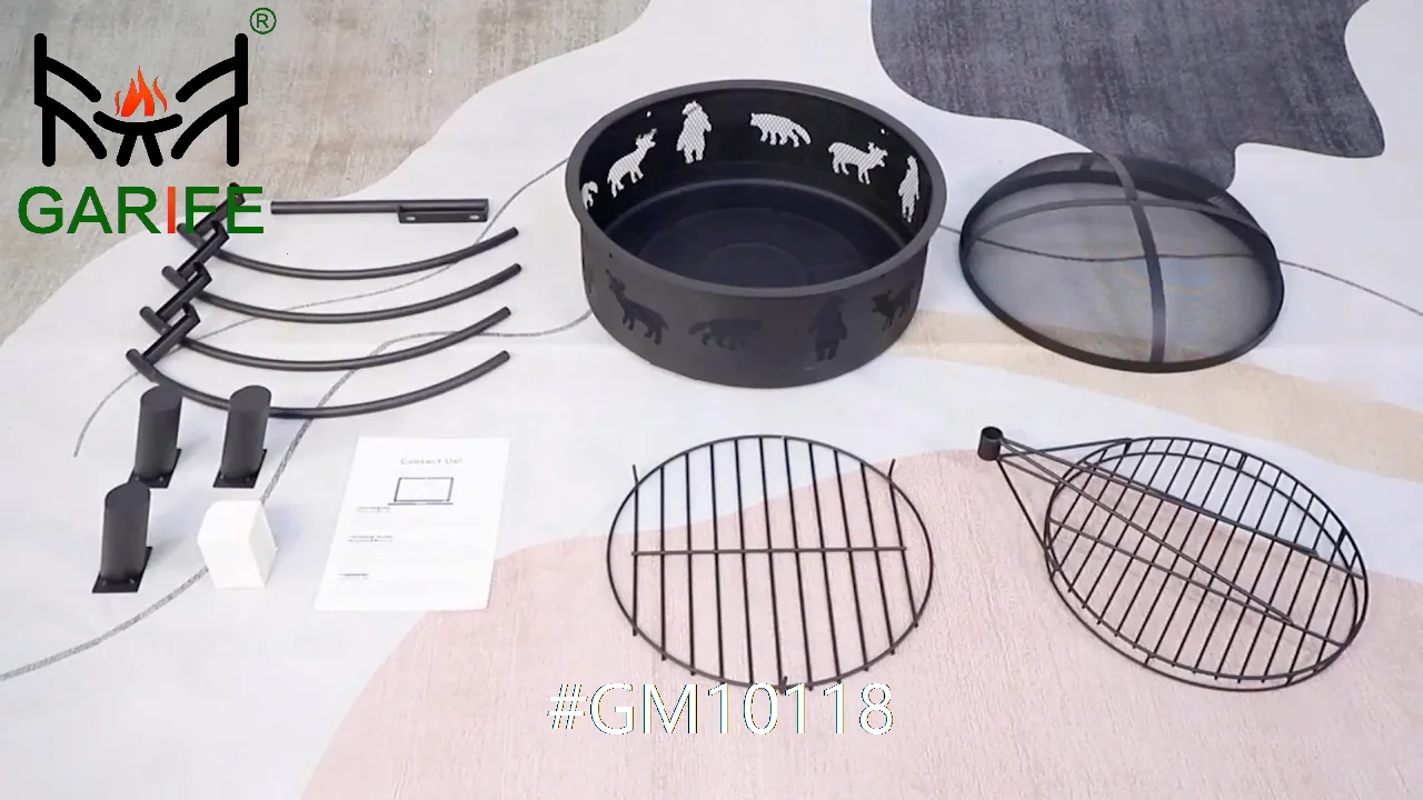 Factory Wholesale Patio Fire Pit Table Outdoor Mgo Fire Pit Fake Stone