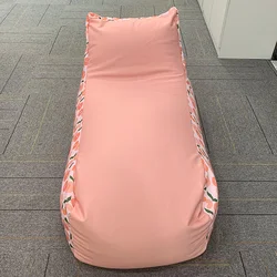 Pink Printing Memory Foam Bean bag Chaise Lounge Cover Living Room Bean Bag Sofa NO 4