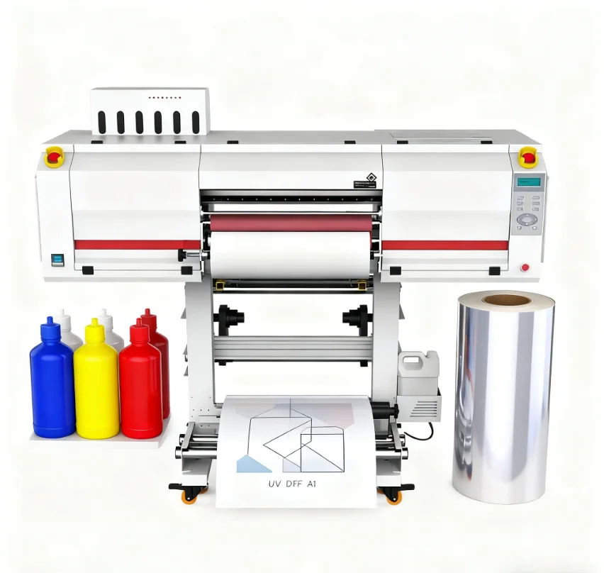New ERASUB LT-700 Commercial A1 UV DTF Printer Epson Print Head Water Cooling Varnish Function Large Format Digital Label