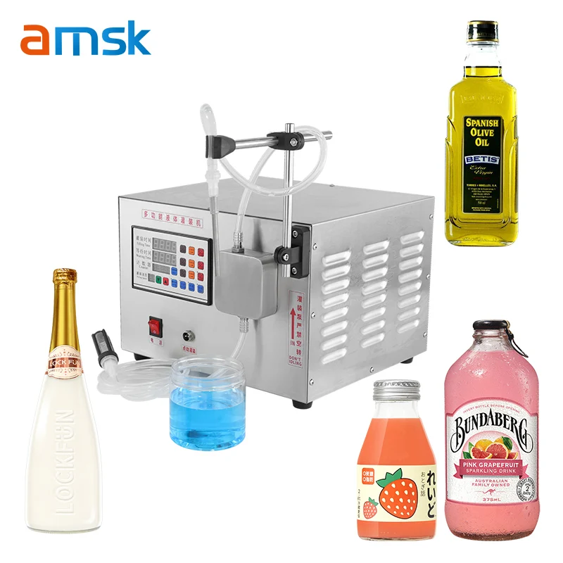 GFK-880 Wide Applicability Beer Bottle Spray Filler with High Precision for Industry Factory Business Liquid Filling Machine
