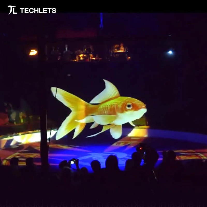 3D Holographic High Transparent Invisible Stage Mesh Screen for Hologram Projection Big Stage Show