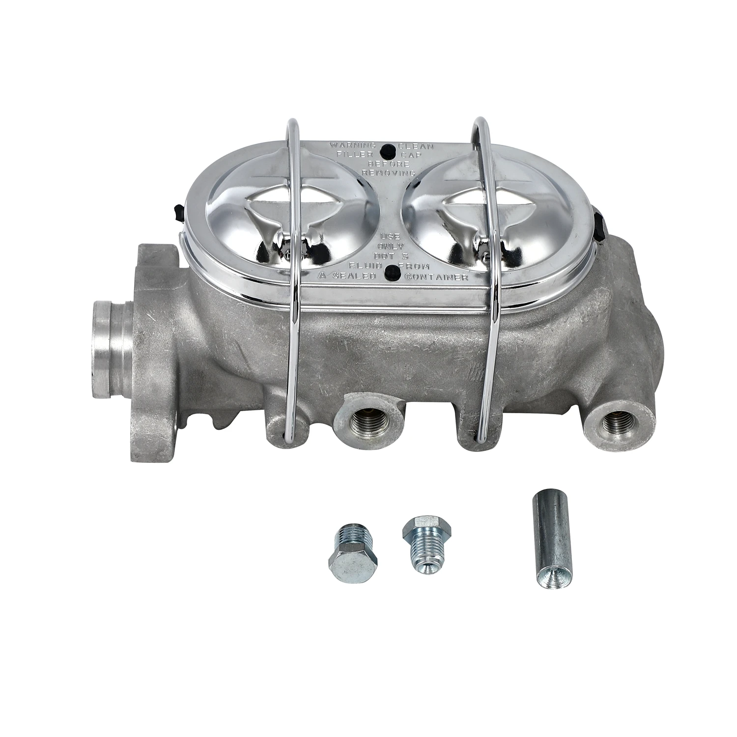 Universal Aluminum Brake Master Cylinder W/1" Bore 4 Port Gm Street Rod