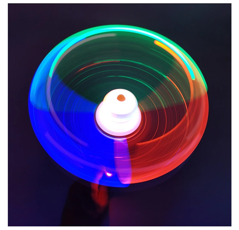 Новая акриловая Пиксельная игрушка светодиодная вращающаяся ветряная мельница прозрачные мигающие детские игрушки