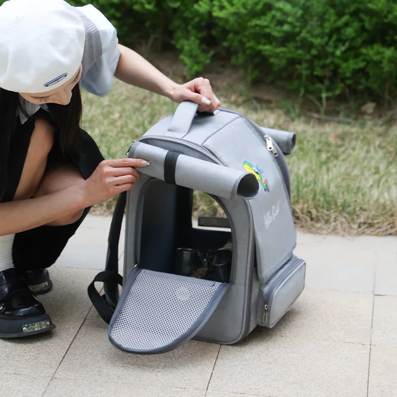 Hello Bird Parrot Cage Cockatiel Outing Carrier Bird Bag Budgie Sun Conure Oxford Cloth Rectangle Breathable Backpack
