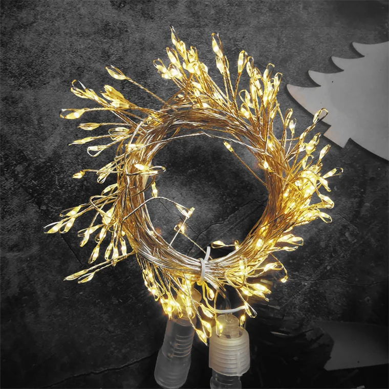 10m PVC Transparency Wire Led Light String Tree Led String Lights Flashing Outdoor Christmas LED String Fairy Light