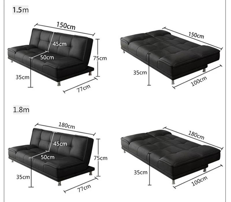 Small Apartment Living Room Multifunctional Small Sofa Bed Foldable