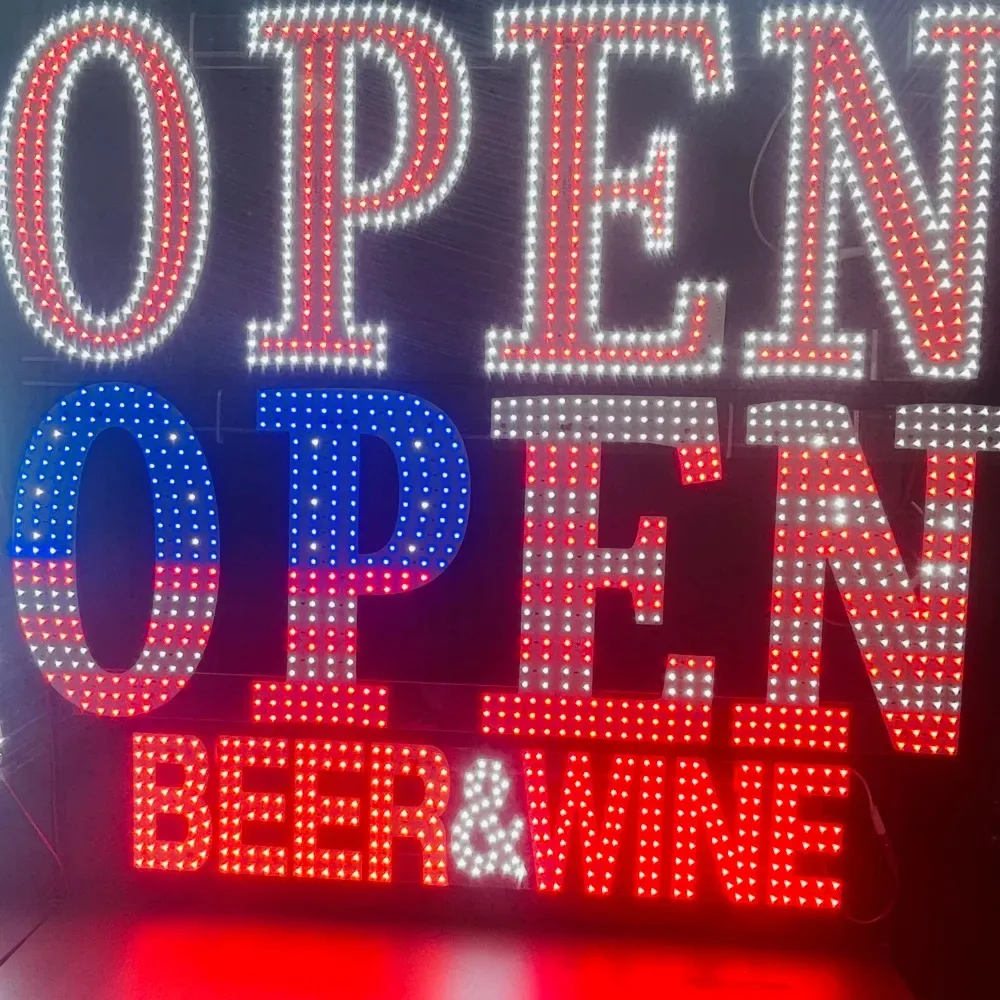 Free Design 12v 24v Custom Size Logo Wall Hanging Acrylic Pvc Backboard Led electronic  Sign For Smoke Shop Decoration