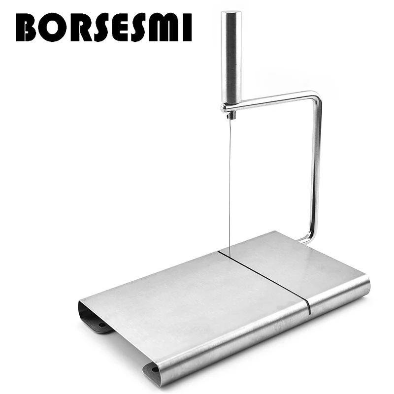 High quality Cool kitchen gadgets cheese tool butter slicer board stainless steel cheese cutting board with Custom logo