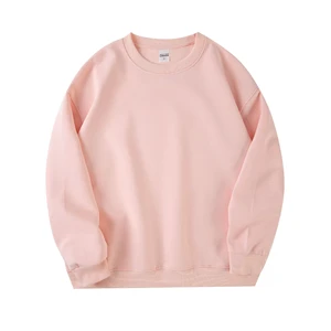 Fall Winter Pullover Top High Quality 350 GSM Cotton Long Sleeve Loose Fit French Terry Crewneck Sweatshirt Unisex