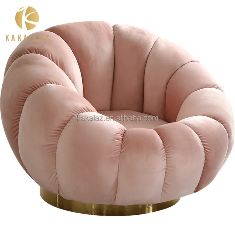 Тканевый розовый диван для стула ожидания салона красоты и