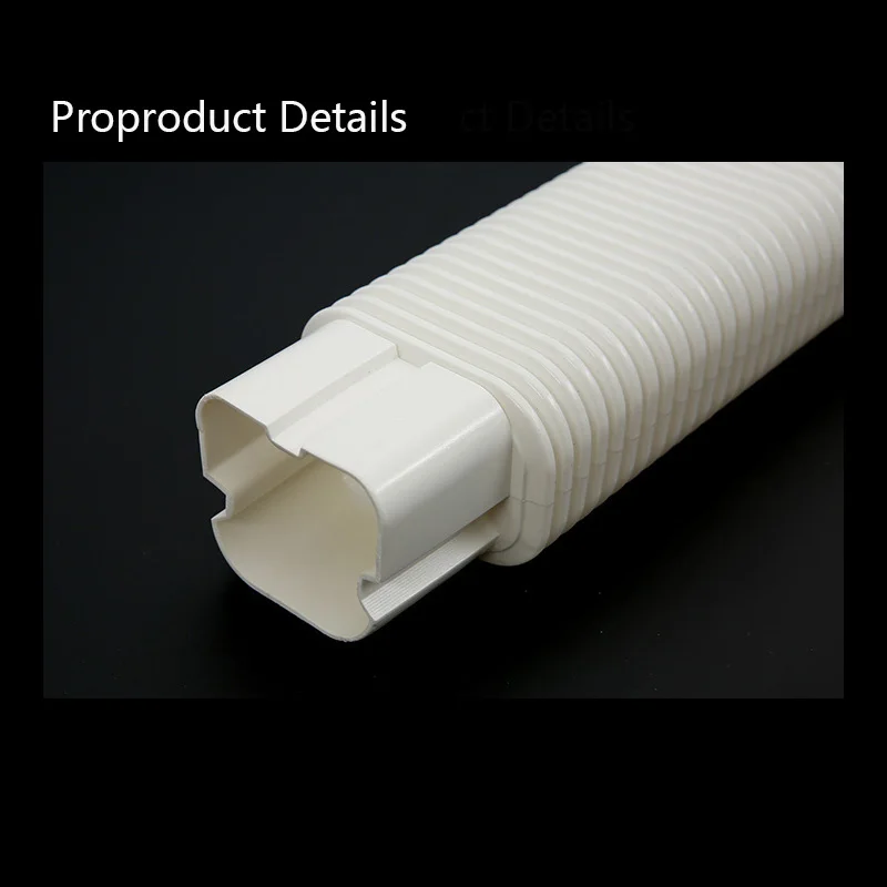 High Quality Plastic Flexible Air Conditioner Slim Duct Pvc Pipe Cover