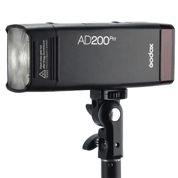 Hot Godox AD200Pro Outdoor Flash Light TTL 2.4G 1/8000 HSS 0.01-1.8s Recycling 200Ws Pocket Flash AD200 Pro with 2900mAh Battery detail image