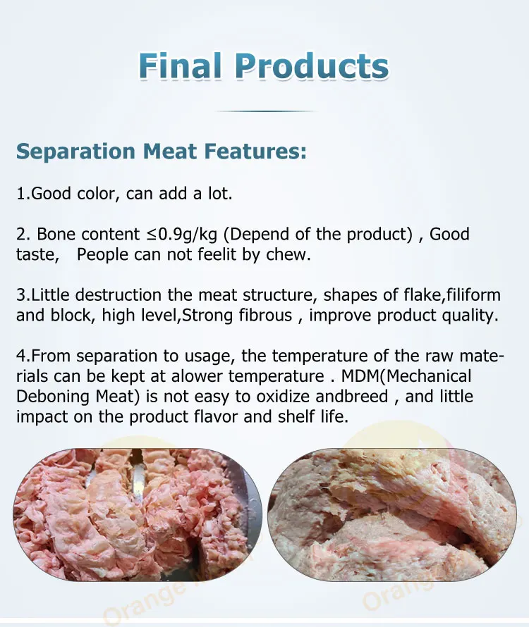 Rabbit Meat Debone Machine Duck Meat Bone Separate High Capacity ...