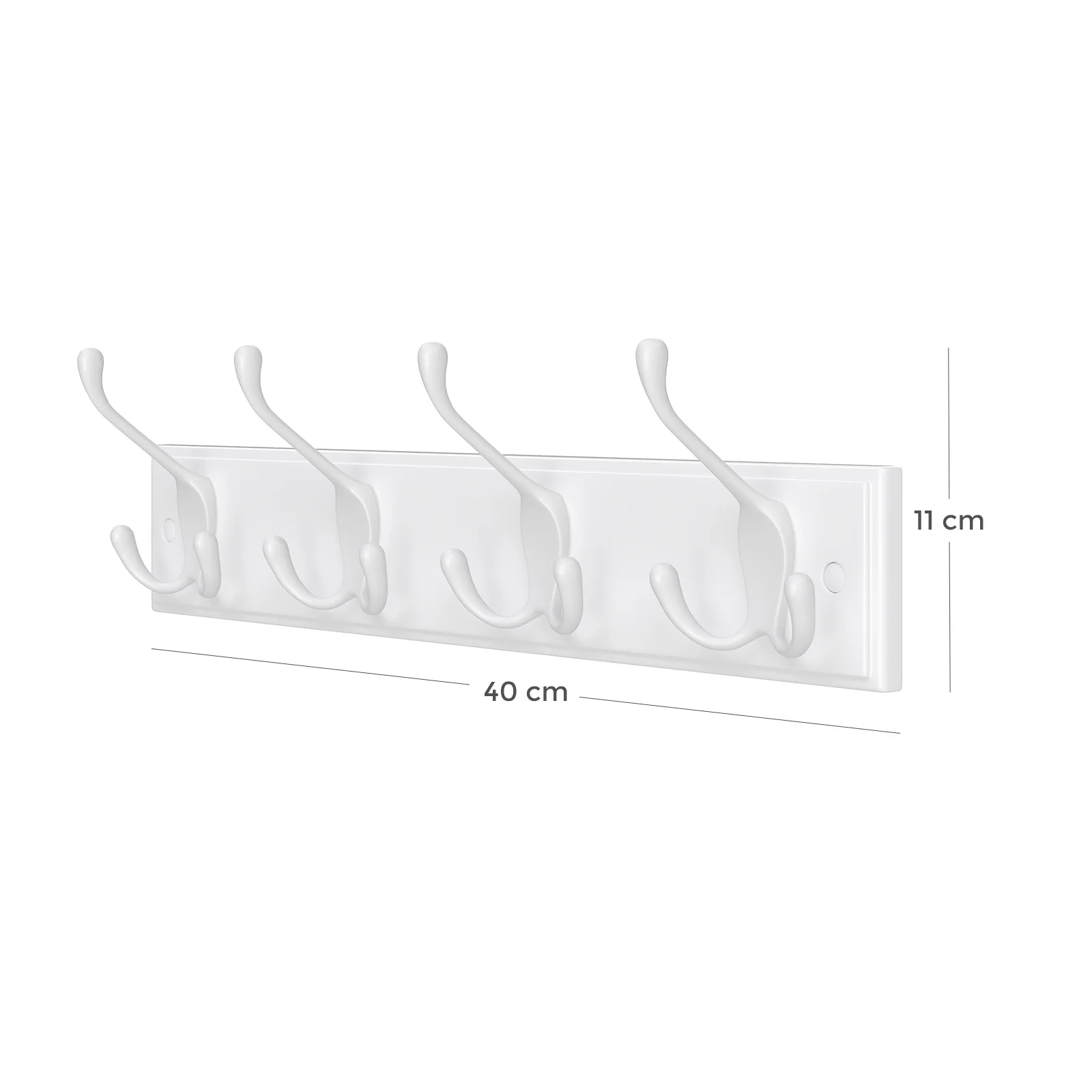 Songmics European Wallmounted Rack Modern Wall Mdf Shelf Coat Hooks Rack With 4 Hooks For
