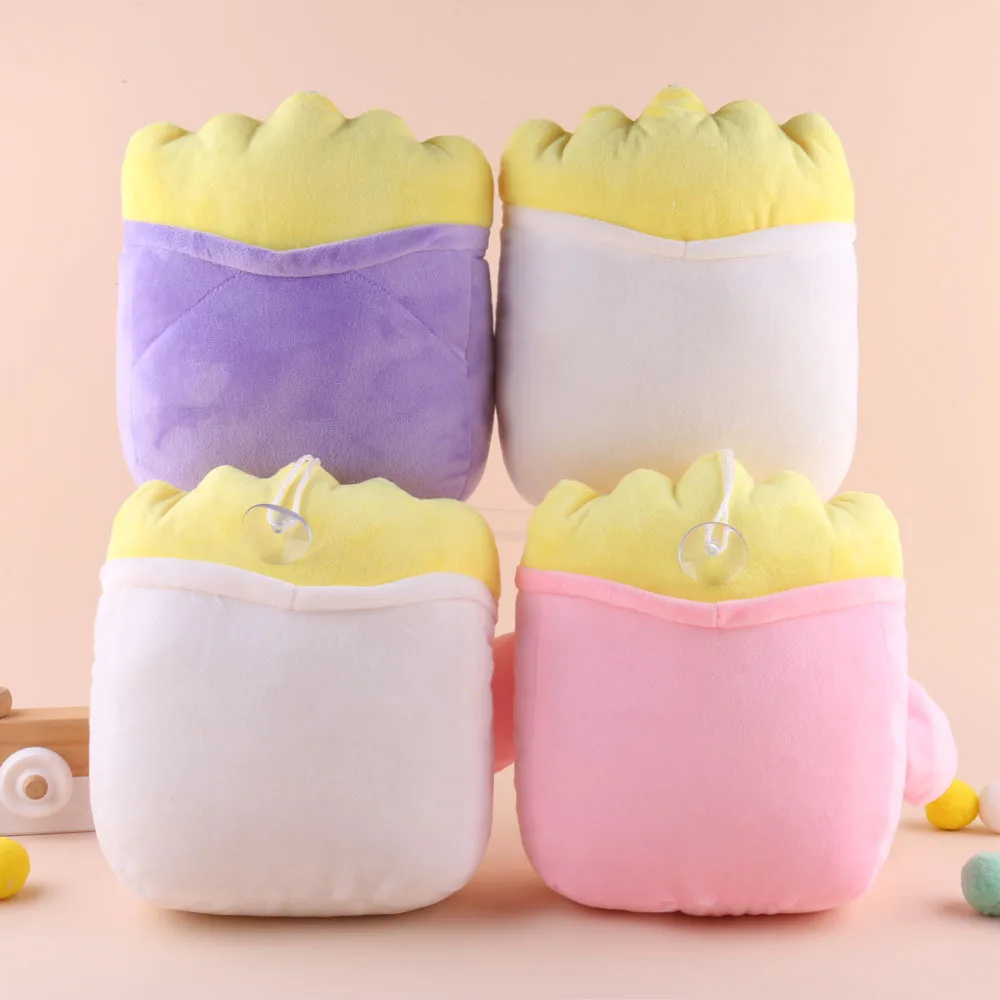 Custom Design Plush Toys Crab Machine Chips Toy Kuromi Melody Doll Cartoon French Fries Doll Hi Kitty Plush Claw Doll Toy