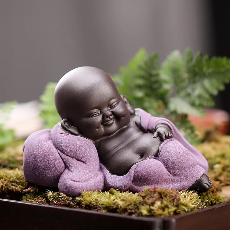 Creative Baby Crafts Dolls Little Cute Monk Figurine Ornaments