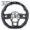 Cuero perforado forjado negro LED