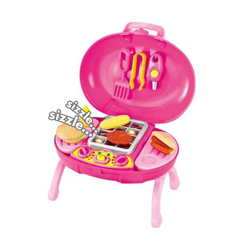 Pretend Little Chef Barbecue Educational Kids Kitchen Set