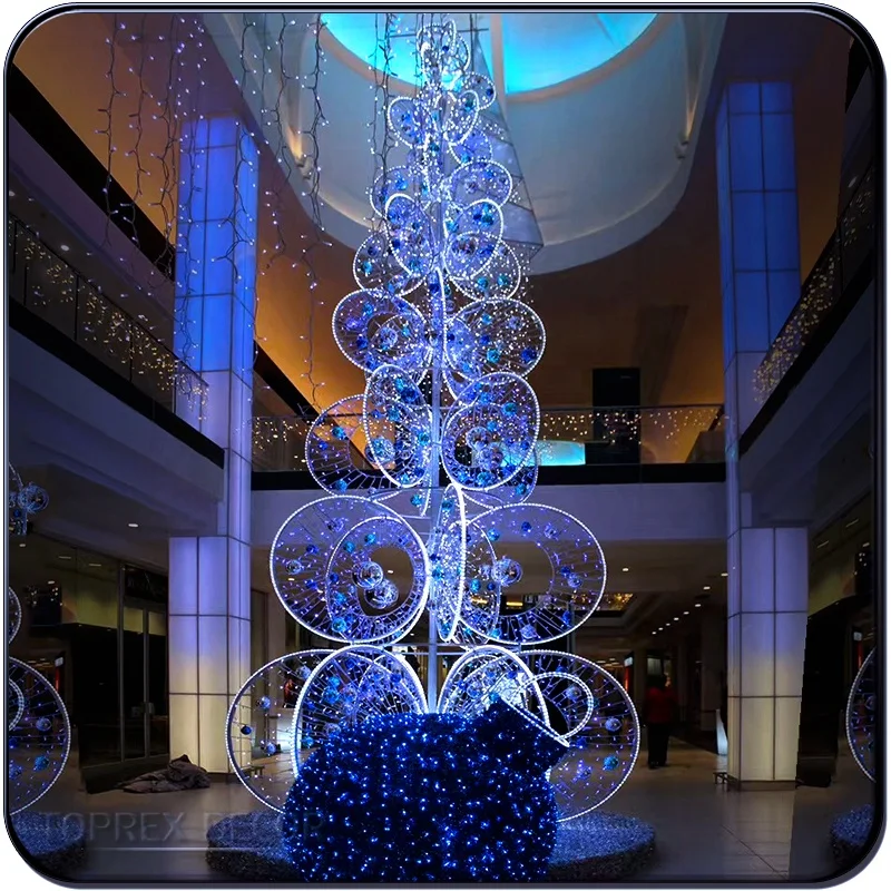 IP46 Waterproof White Xmas Tree with Lights Christmas Tree Decorations
