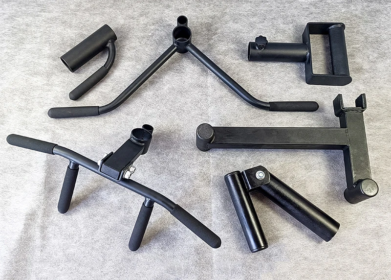 Barbell Row Rack Attachment Steel Gym Attachments Barbell Barrel Rack for Fitness Training Handles ...