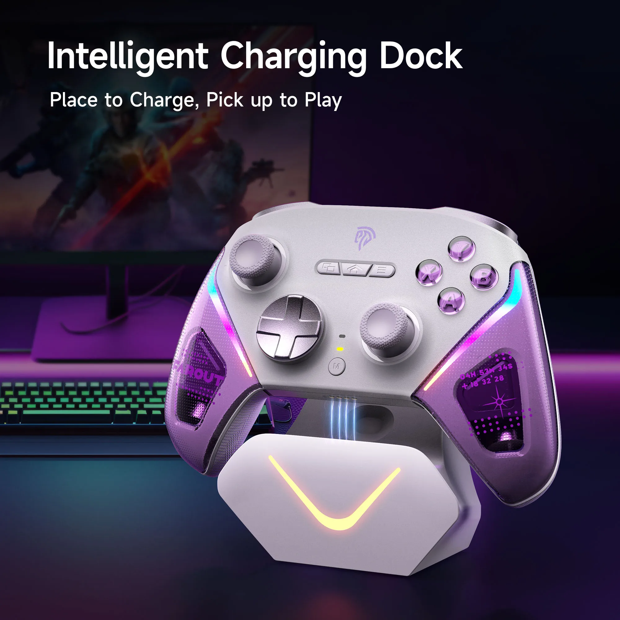 EasySMX D10 Multi-Platform Gaming Controller with TMR Joysticks