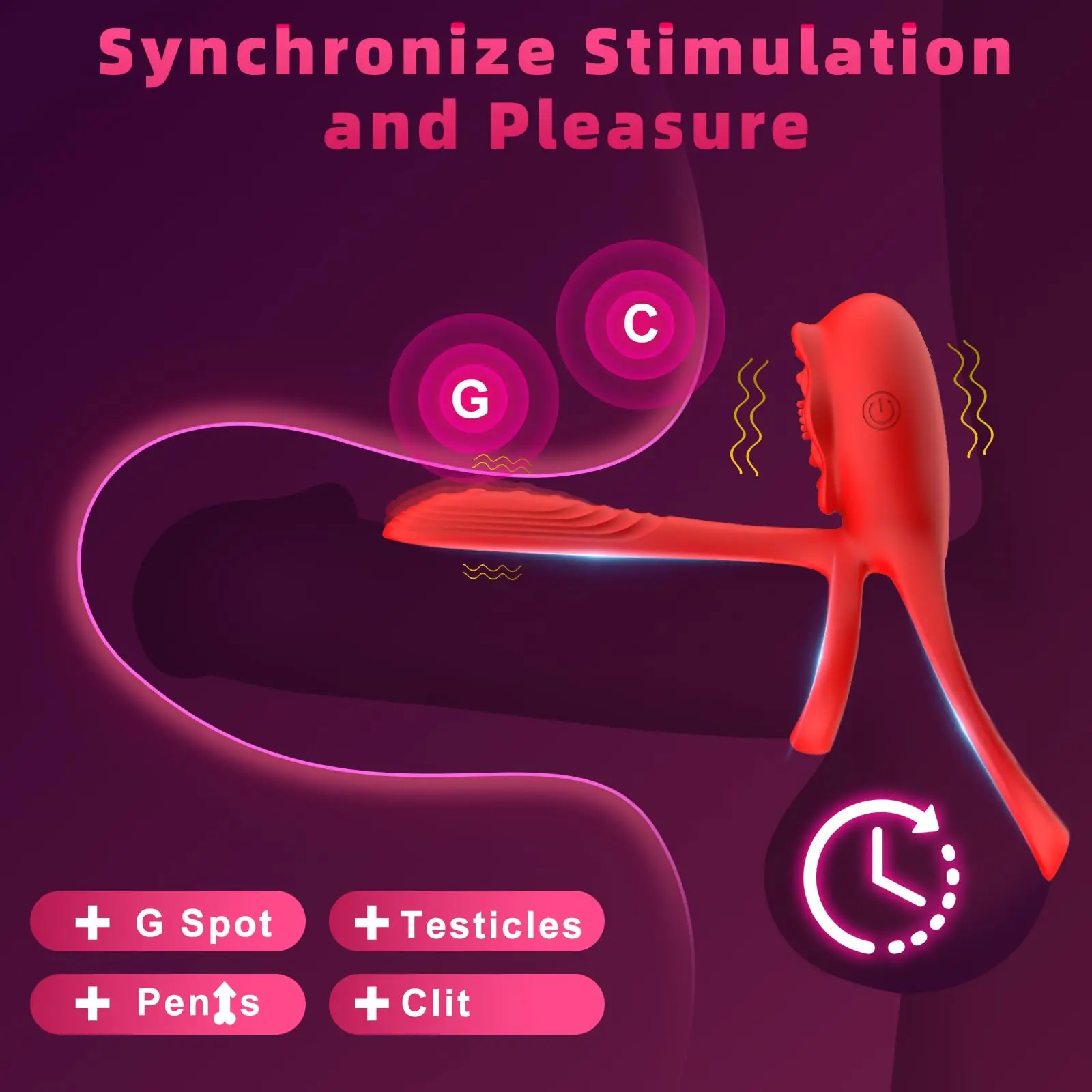 APP Control Dual Silent Motors Clit Stimulator G Spot Couples Vibrator Flexible Penis Sleeve Vibrating Rose Cock Ring for Men