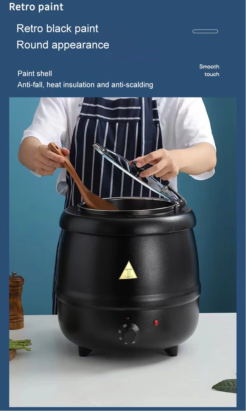 Commercial Hotel Restaurant Thermal Pot Electric Soup Heating Pot
