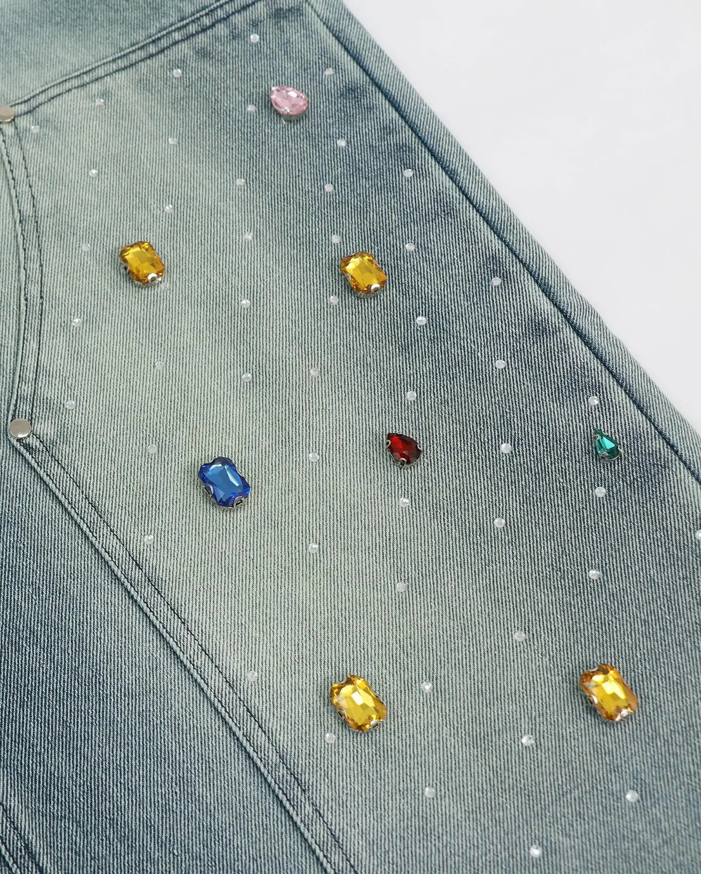 Baggy Jeans Custom Skate Streetwear Mens Washed Cotton Loose Fit Cargo Pants Rhie Double Knee Denim Jean Men_voghion.com
