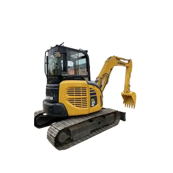 Komatsu 55 second-hand excavator sold 90% new small hook machine in China's construction machinery trading market