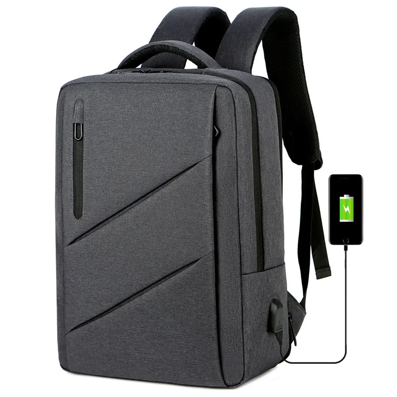 15 17 Inch Expandable Backpack With Usb Charging Port Waterproof Luggage Laptop Rucksack Travel Business Backpack for Men Women