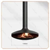 UFO - wood-burning fireplace-1100mm