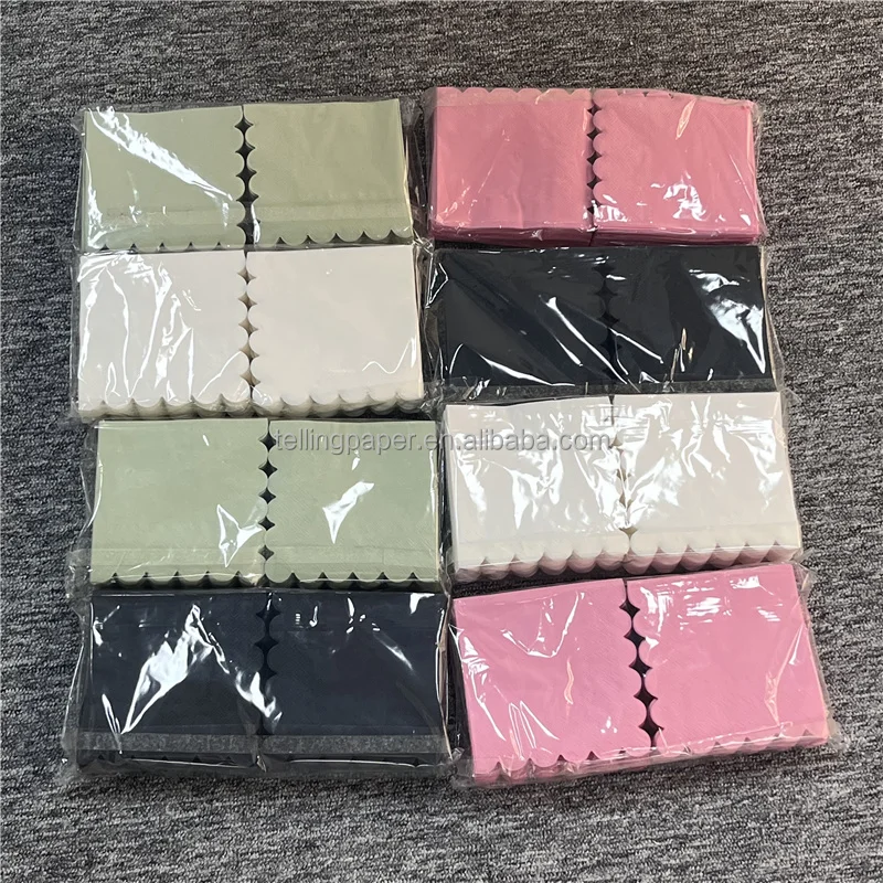 Одноразовые цветные бумажные салфетки на заказ