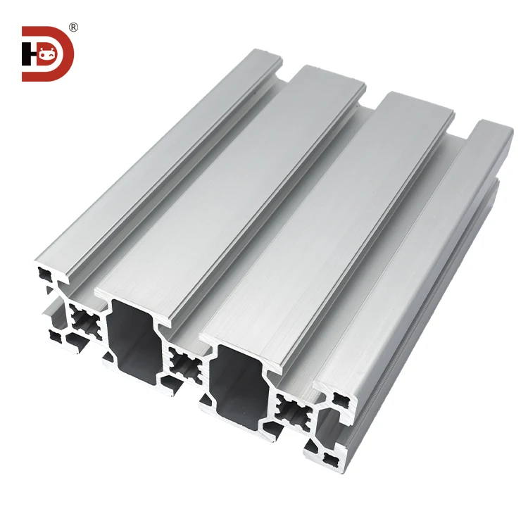 product 40120 industrial extruded aluminum profile equipment frame assembly line 102 holes provide drilling and cutting services-4