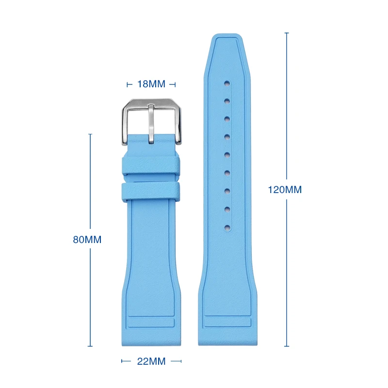 Cheap Luxury Rubber 21 mm Watch Strap F16540/3_K0021938 main image 0